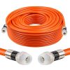 Coaxial Cable 75FT,RG6 Coax Cable for TV with Weatherproof Rubber Boot,Direct Burial 75 Ohm RG6 Coaxial Cable for Digital TV Aerial,High-Speed Internet,Broadband,Satellite-75 Feet
